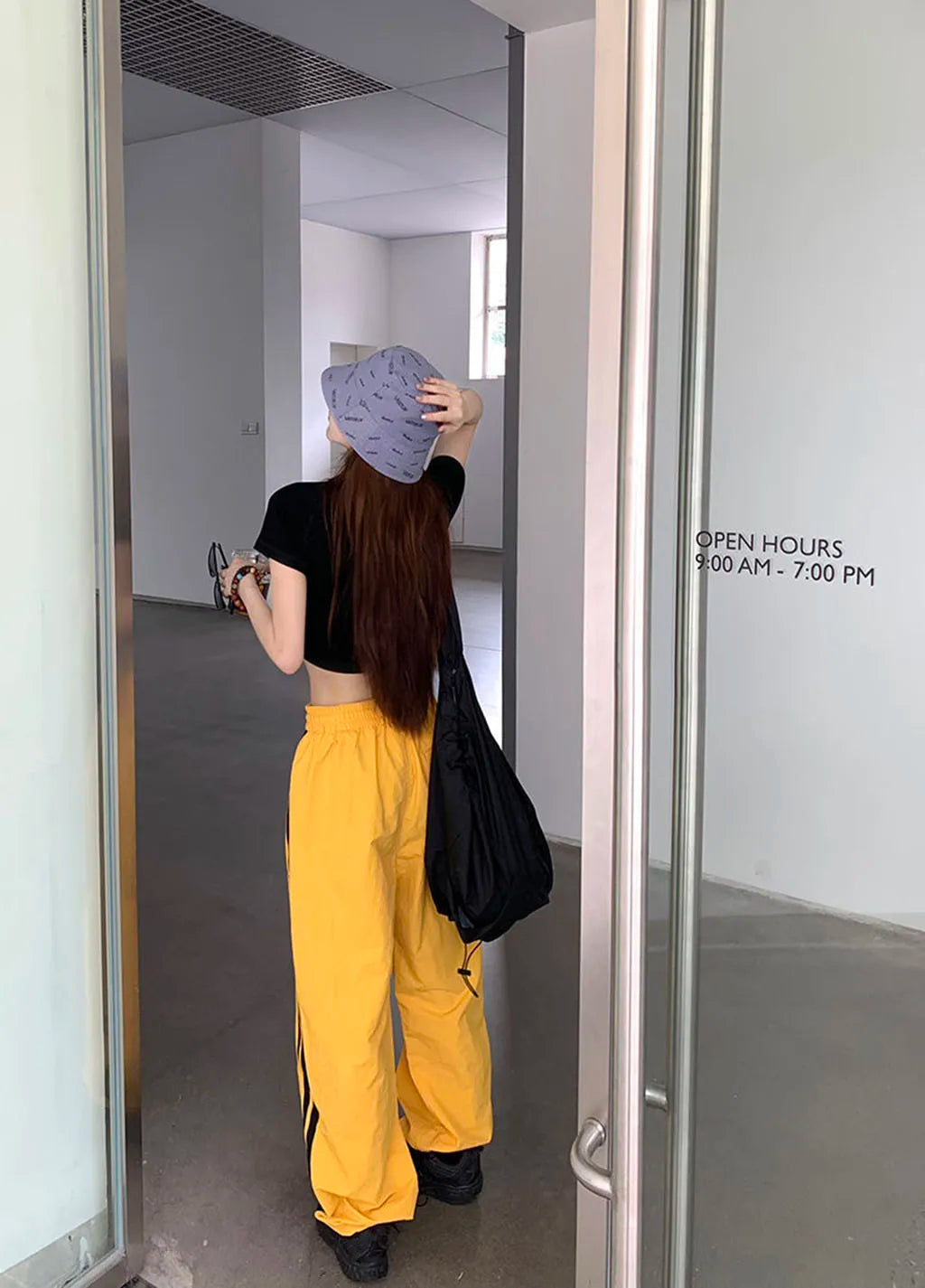 Loose, casual, striped sportswear pants for women, thin cargo pants for spring and autumn, casual jazz, street dance, hip-hop pa